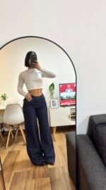 WIDE LEG INDIGO C/TAPA - Imagen 4