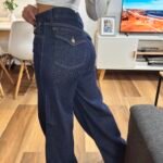 WIDE LEG INDIGO C/TAPA